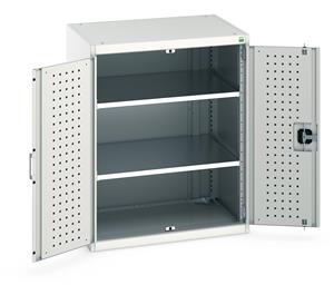 Bott Industial Tool Cupboards with Shelves Bott Perfo Door Cupboard 800Wx650Dx1000mmH - 2 Shelves